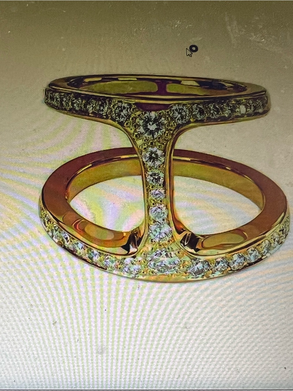 HOORSENBUHS 18KT DAME PHANTOM DIAMOND RING